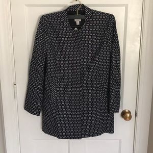 Halogen black and white bow-tie coat. MP